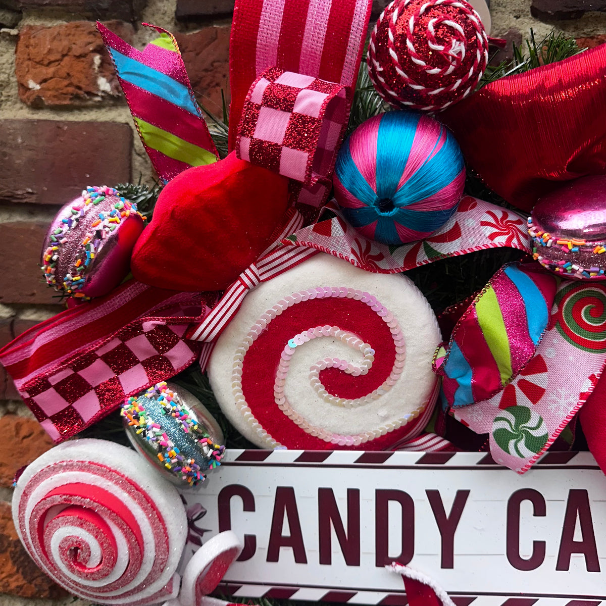 Candycane gone crazy Wreath