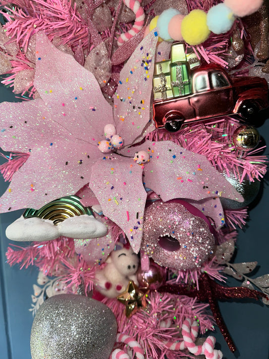 Sweets for my sweet teardrop wreath/swag