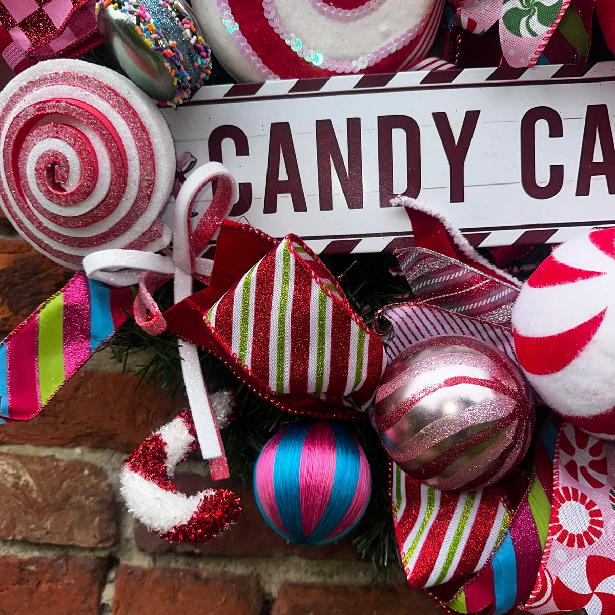 Candycane gone crazy Wreath