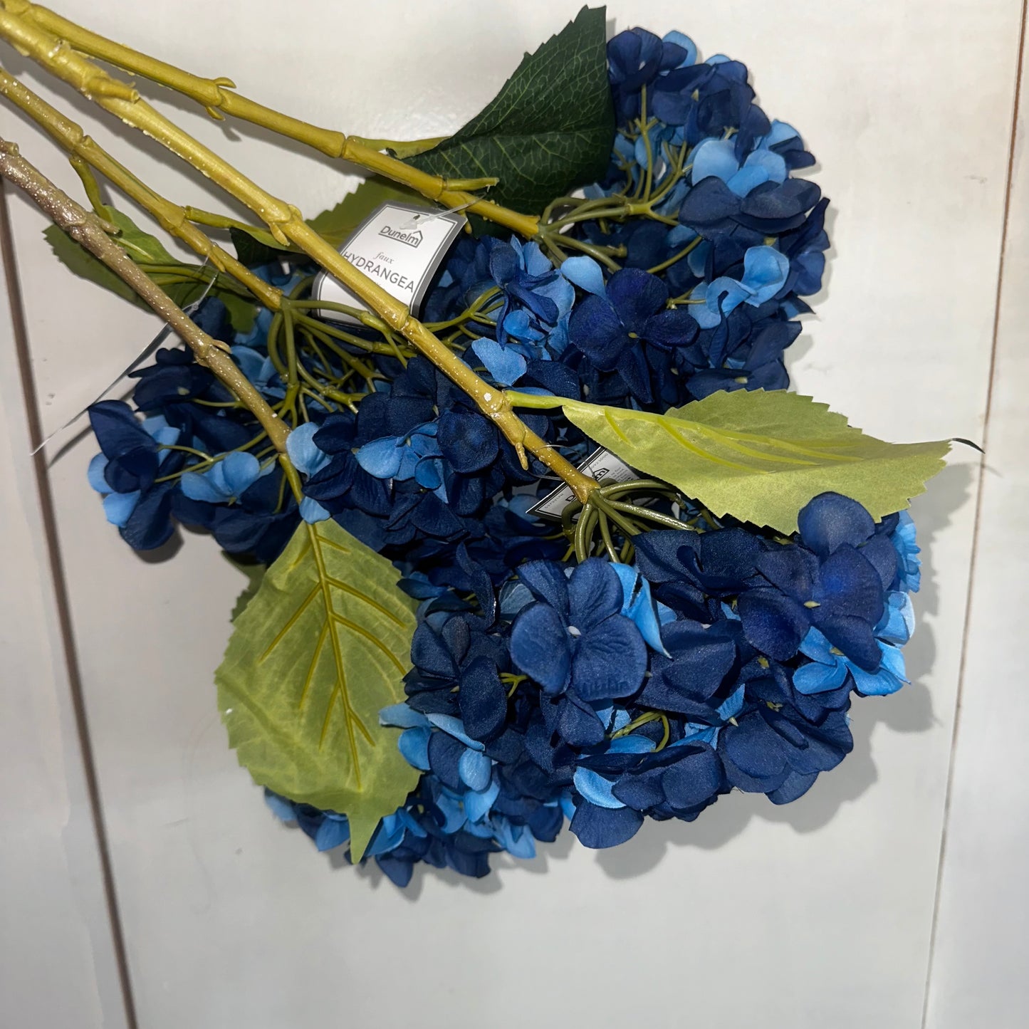 4 NEW Dunelm Blue Hydrangeas