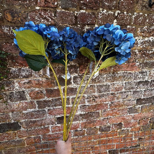 4 NEW Dunelm Blue Hydrangeas