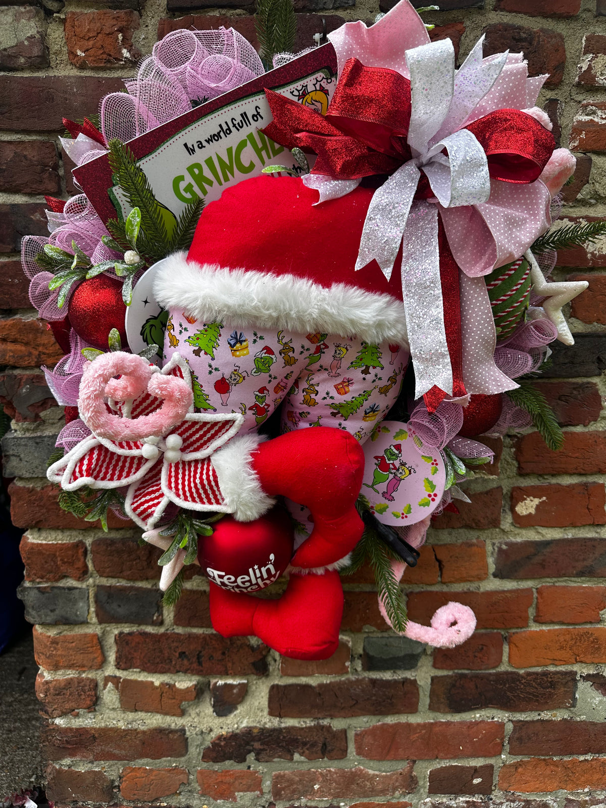 Cindy Lou/ Grinch ex display wreath 60cm