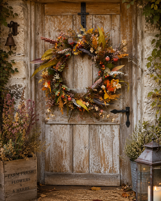 Ember natural wreath