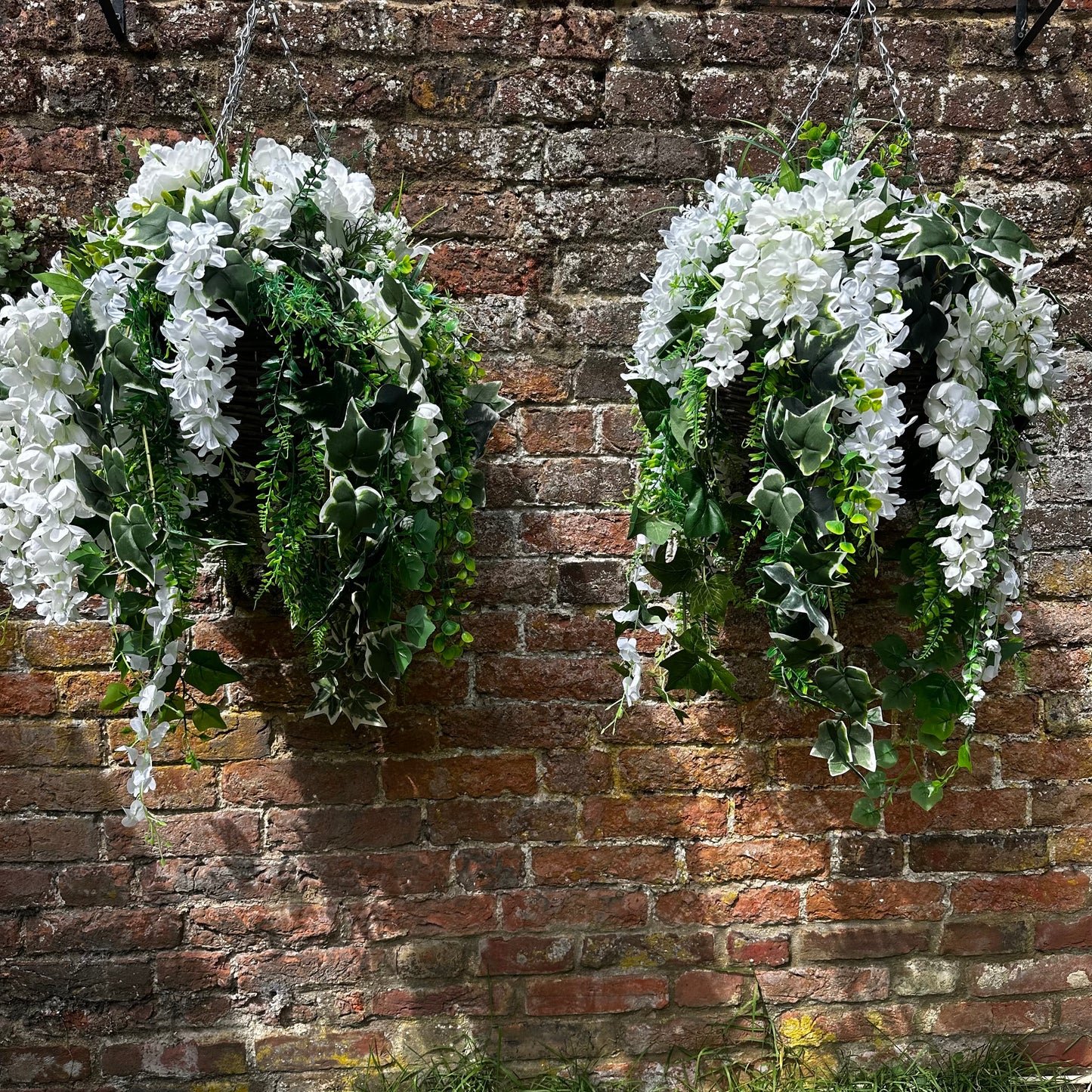 Pair of Premium XL silks hanging baskets