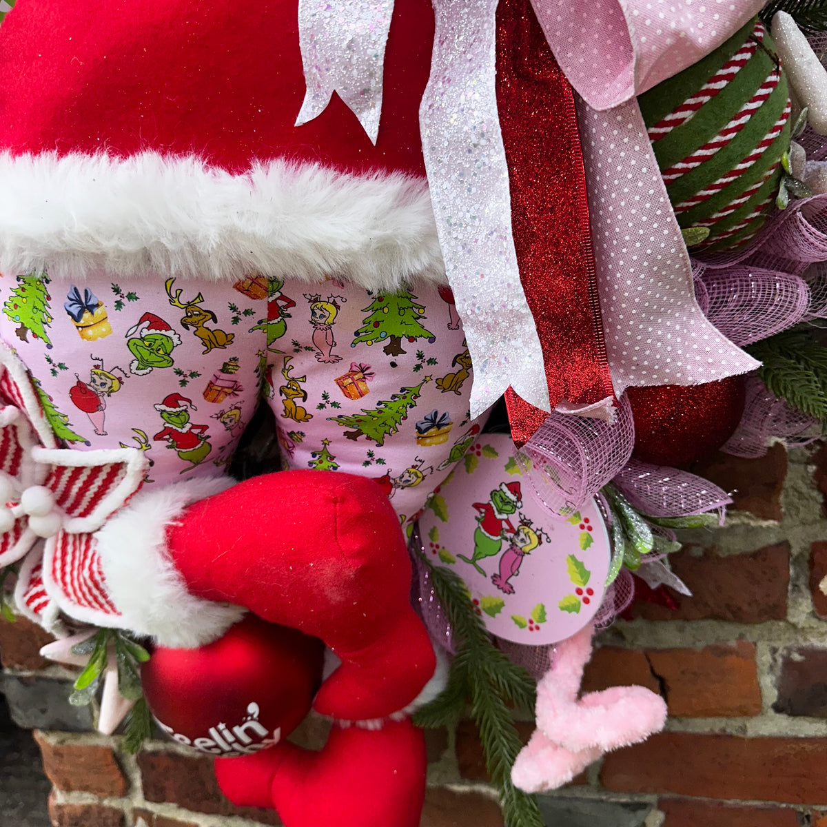 Cindy Lou/ Grinch ex display wreath 60cm