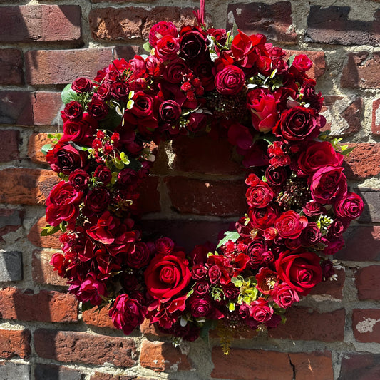 Renata Deep reds wreath