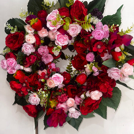 Talia floral & fruit wreath