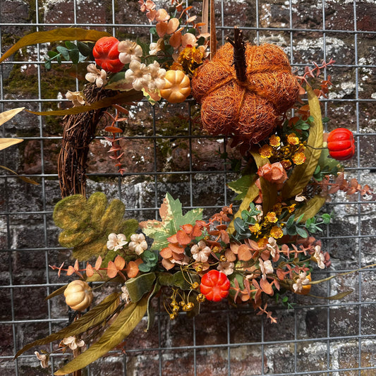 Samhain autumn Pumpkin wreath