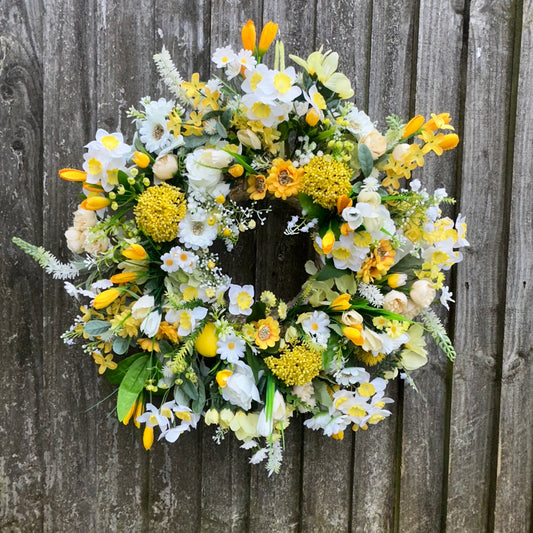 Florence. Yellow & white wreath.