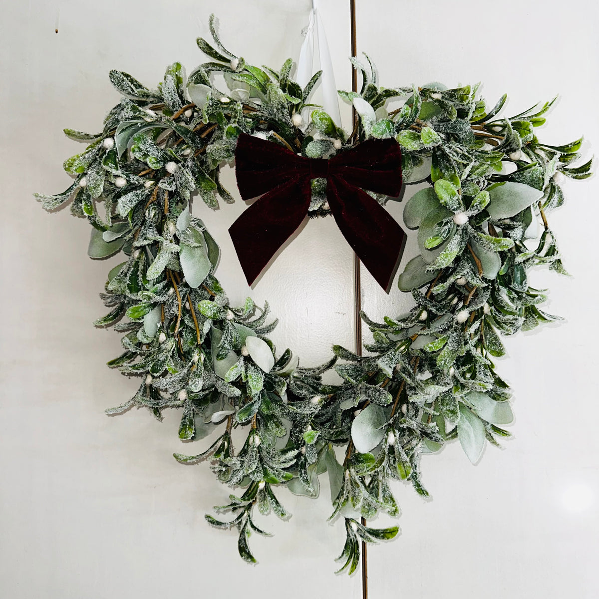 Pearl wreath ( interchangeable bows) to be multiseasonal