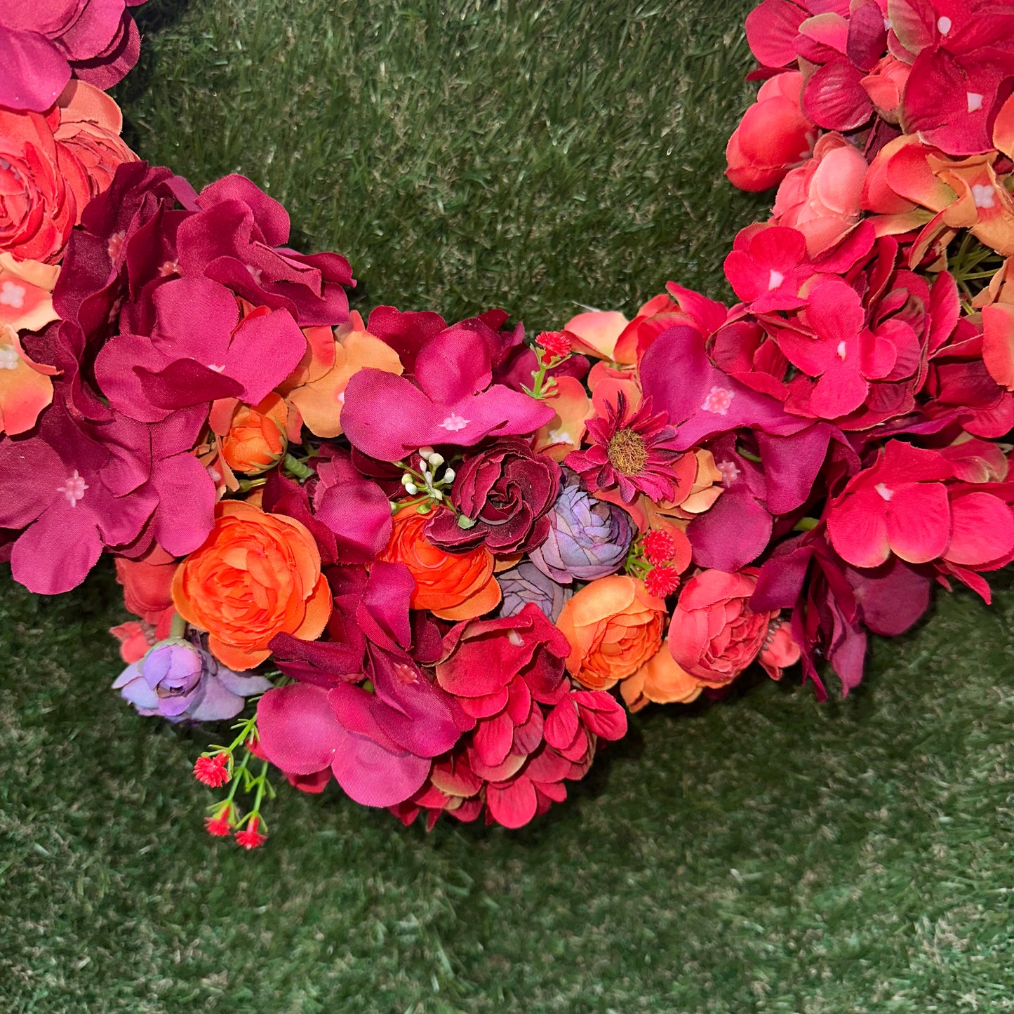 “Persie” Heart shaped red wreath