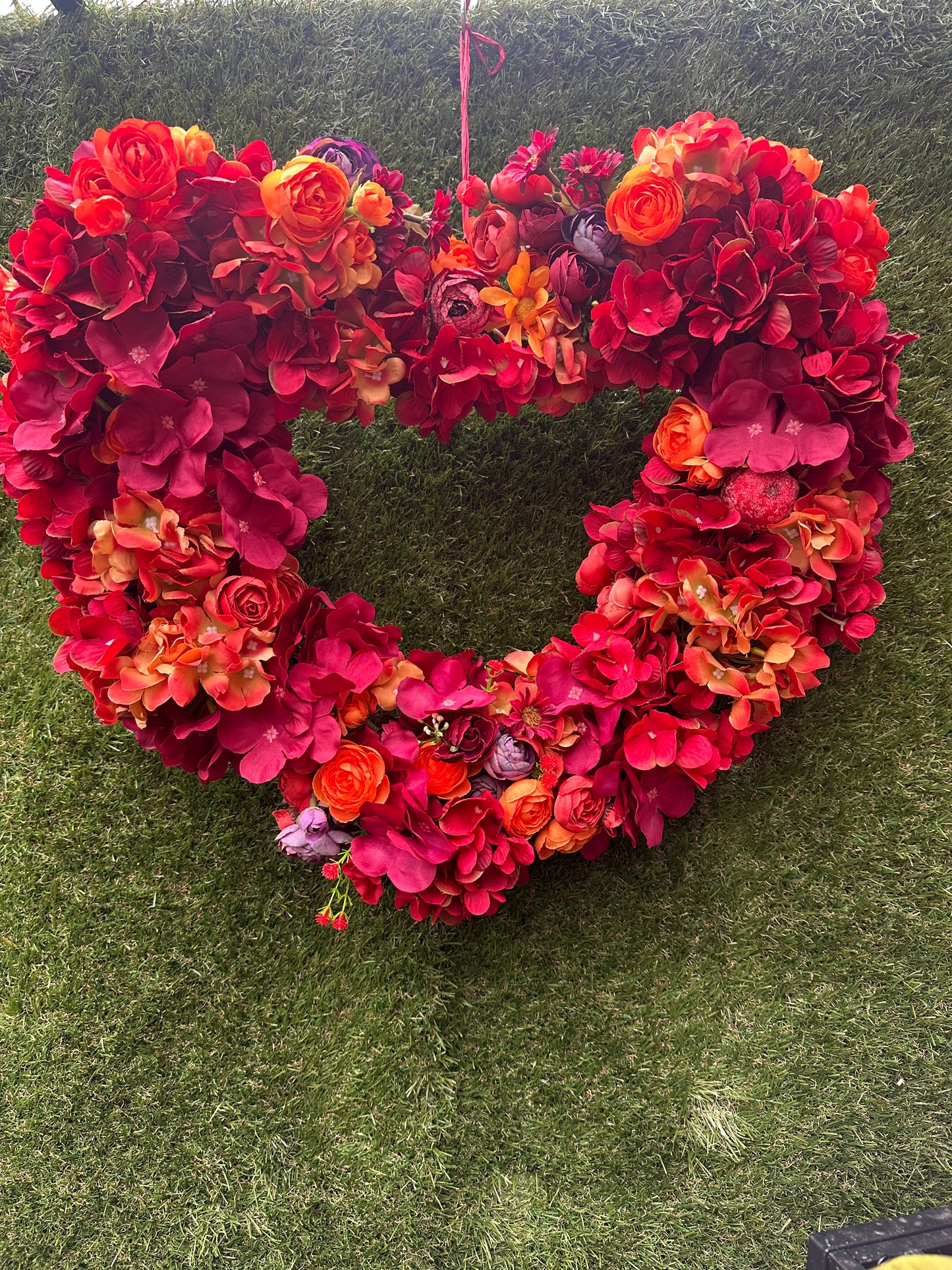 “Persie” Heart shaped red wreath